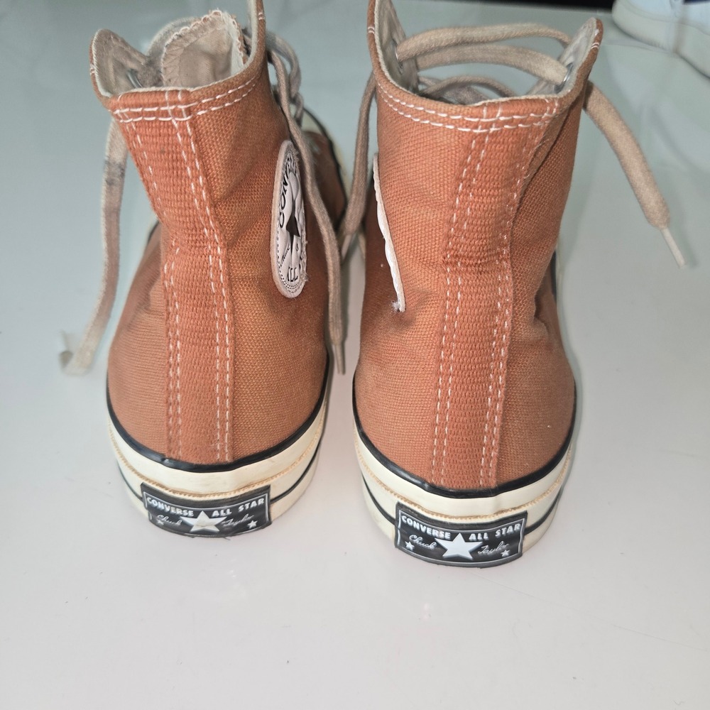 Converse Chuck 70 Hi Top Sneakers Teak Brown Canvas Mens 8 A04588C - Picture 5 of 9